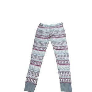 Victoria's Secret Pink Fair Isle Print Thermal Leggings M